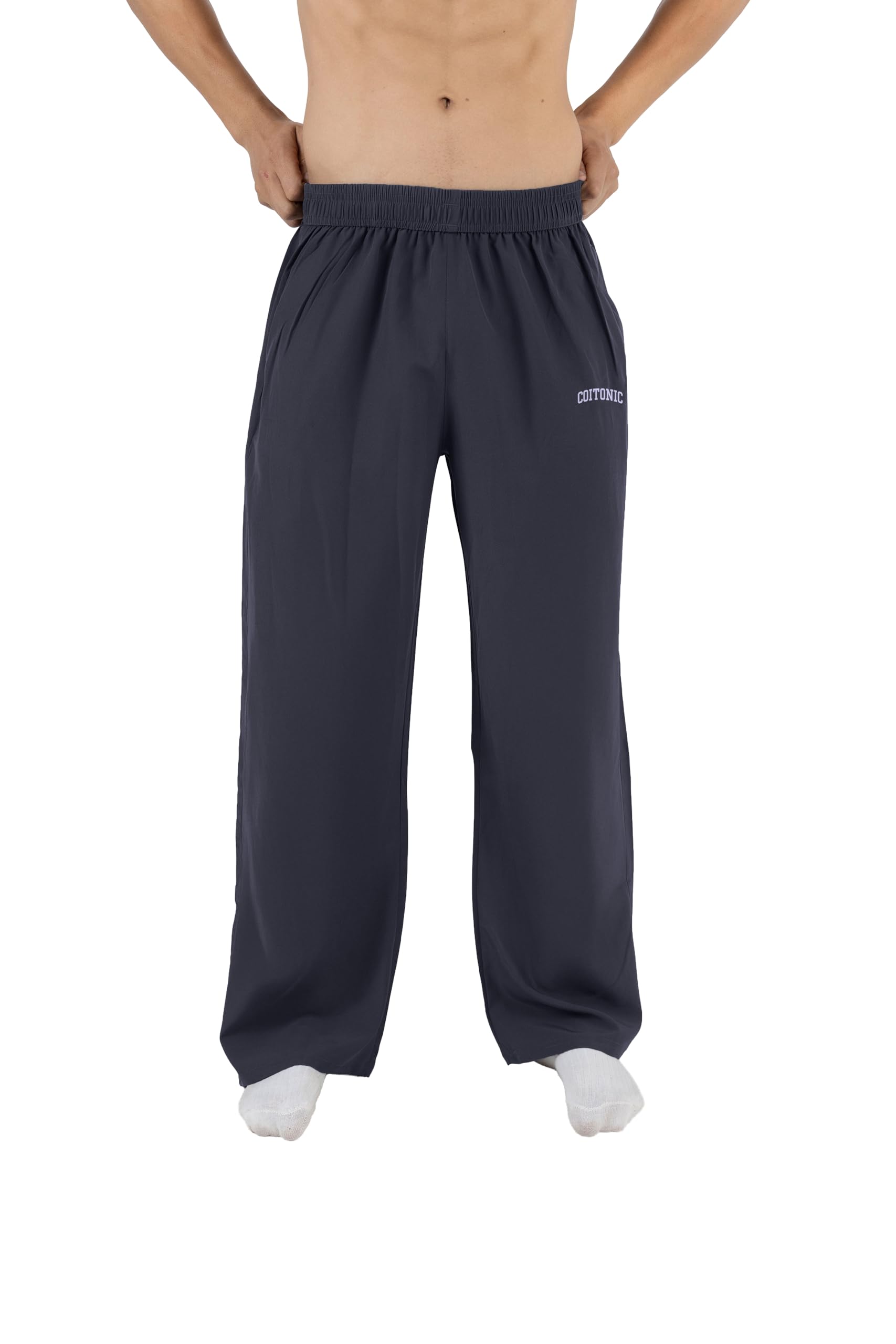 COITONIC Men's Loose Mid Rise Casual Lower | Regular | Sports Stylish Track Pant-picture-46
