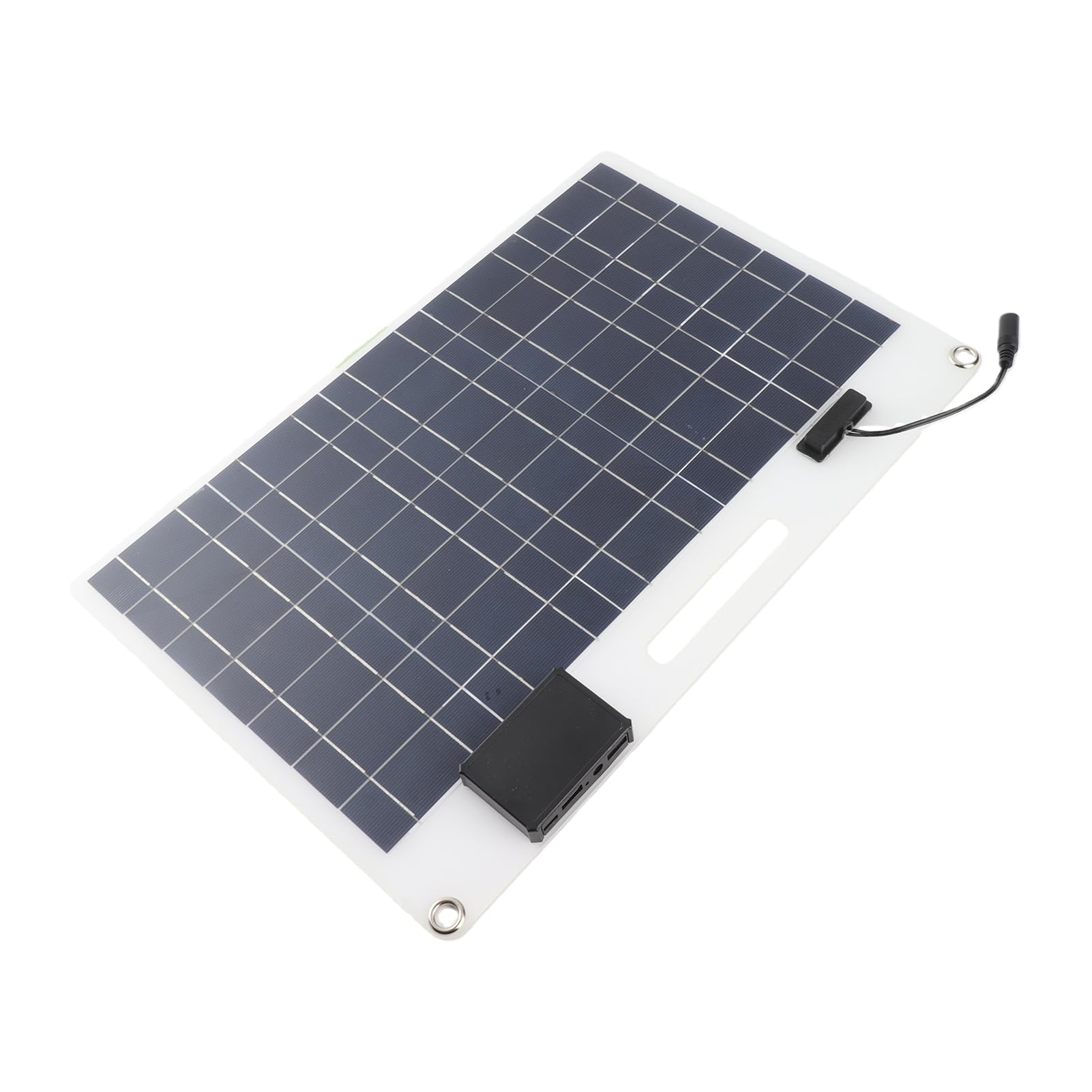 Kit de Panel Solar de 100 W, Panel Solar Portátil Monocristalino de 12V 24V con Controlador de Carga de 100 A, Cargador Solar para Vehículos Recreativos, Marinos, Remolques