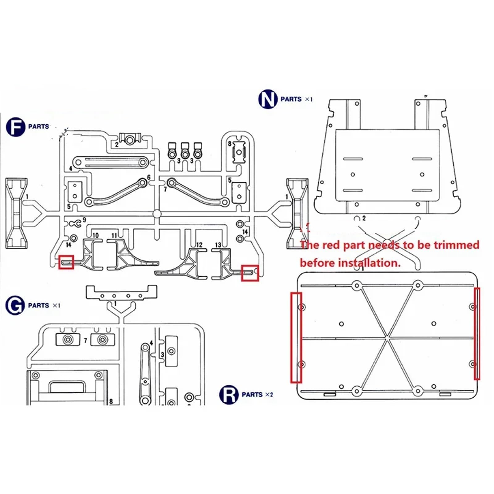 Per Tamiya Per King Per Hauler 1/14 RC Camion Rimorchio Ribaltabile 56301 Auto Luce Luci Laterali Striscia Fai Te Parti Accessori Aggiornamento RC Componenti
