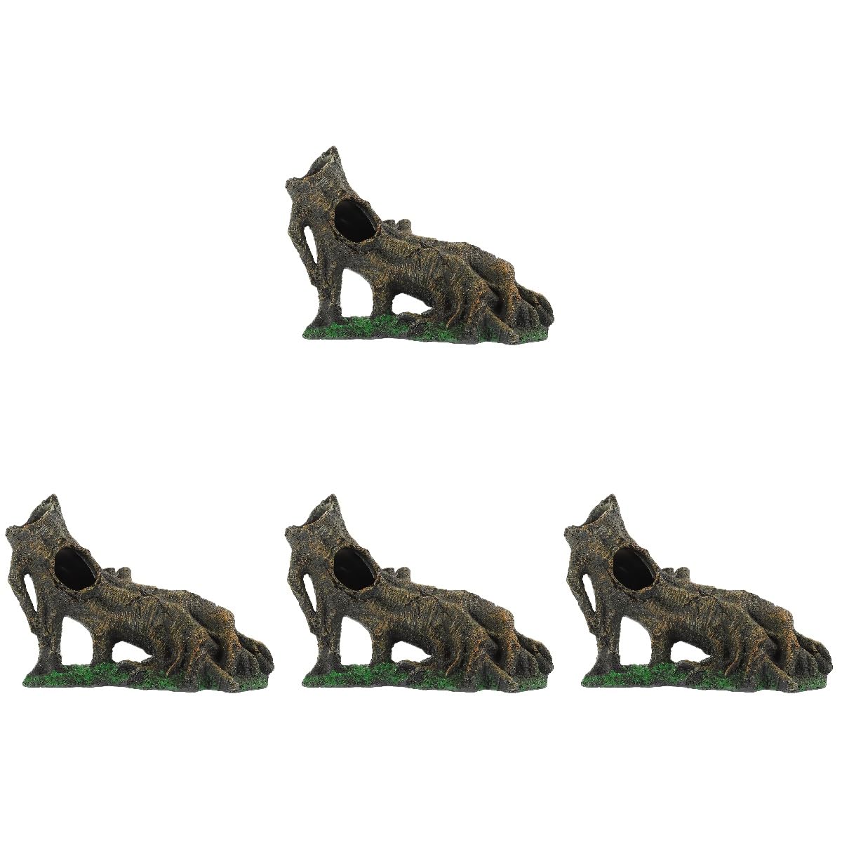 YARNOW 4 Piezas Pecera para Evitar árboles decoración pecera Rama Artificial pecera Tanque Acuario con de Aire Frasco Calentador decoración de terrario Refugio de Reptiles Resina