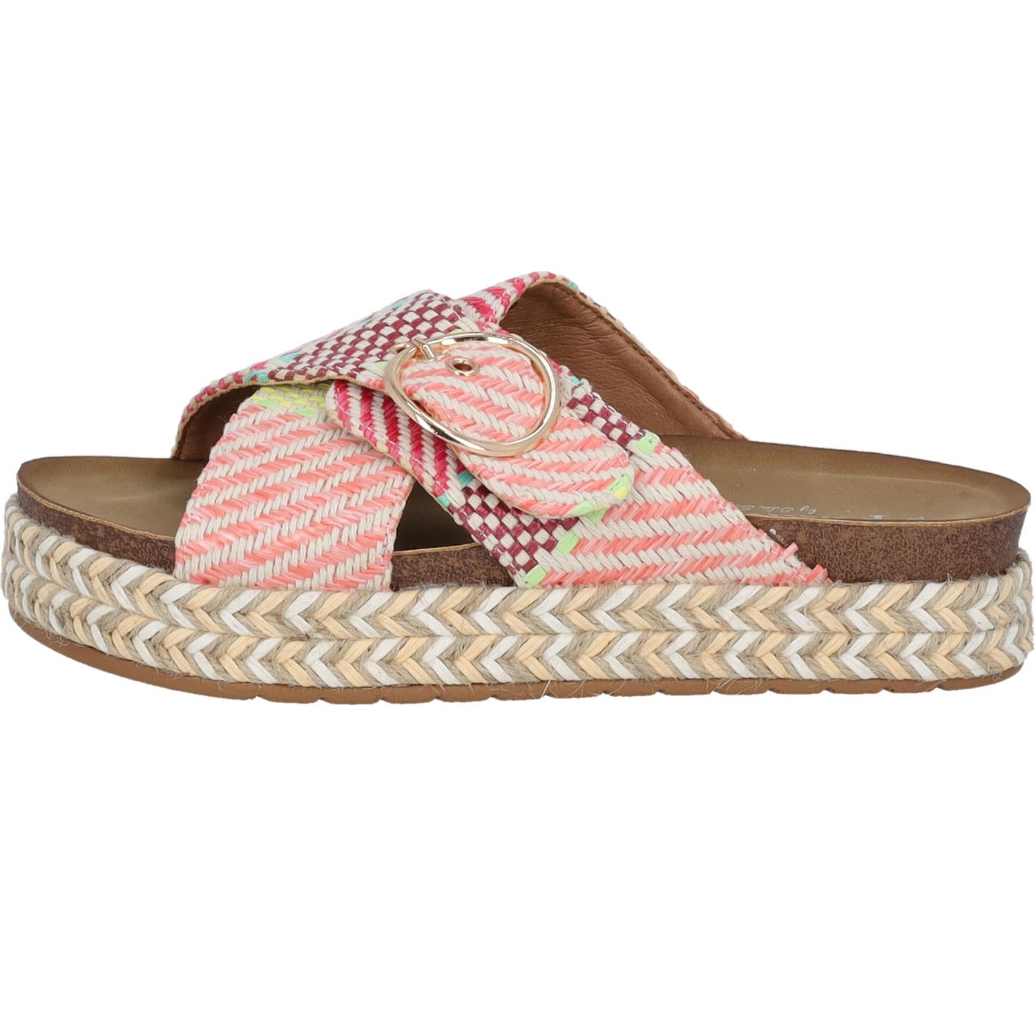 Palado Damen Pantoletten Zurlo by Sila Sahin - modische Sandalen mit Plateau-Sohle - elegante Hausschuhe für Frauen - bequeme Sommerschuhe