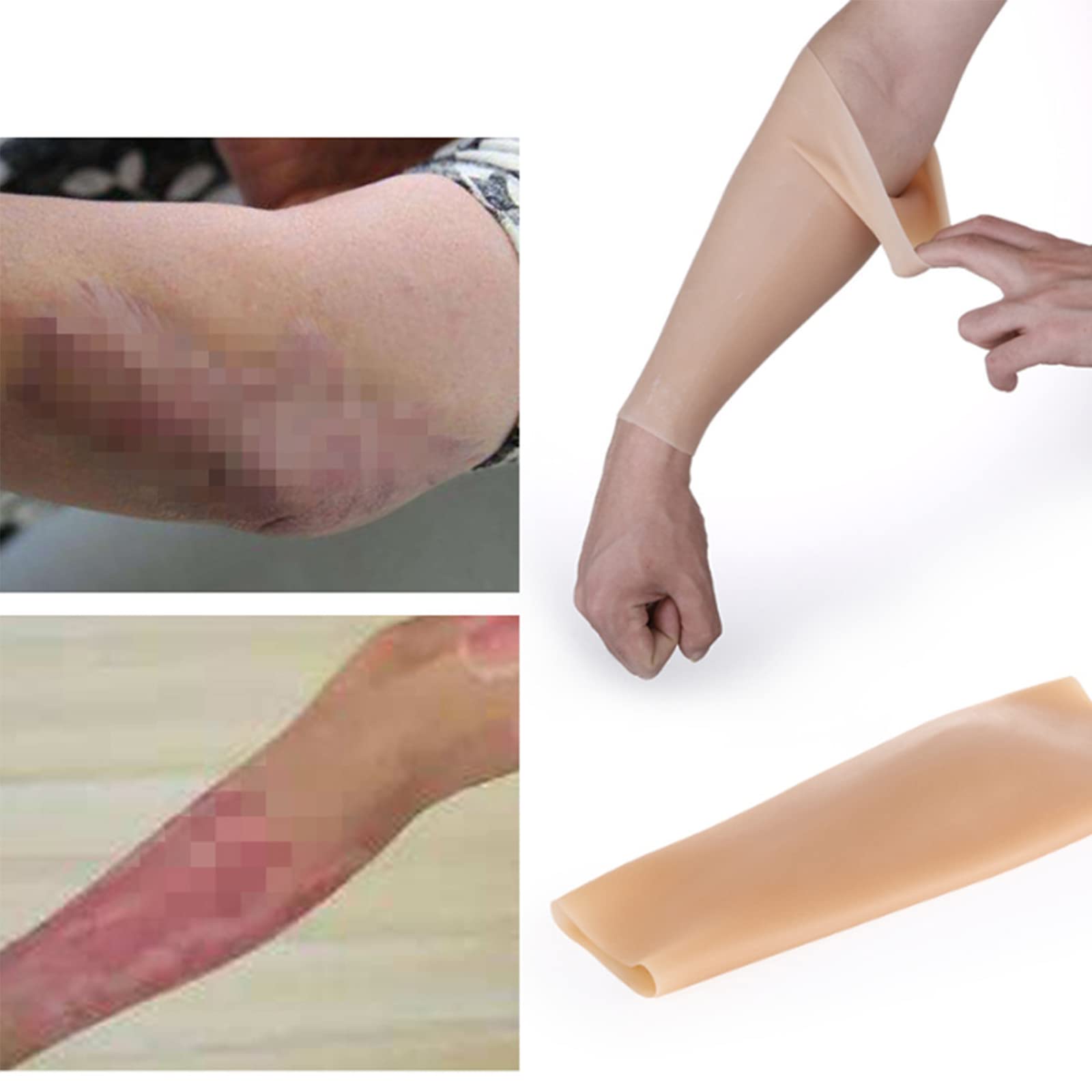 Polpaccio Finto in Silicone, 1 Pezzo di Gamba di Polpaccio Finto Realistico in Silicone, bellissime Gambe e Braccia a Forma di Cuscinetto per Gamba a Forma di O e Polpaccio a Spirale