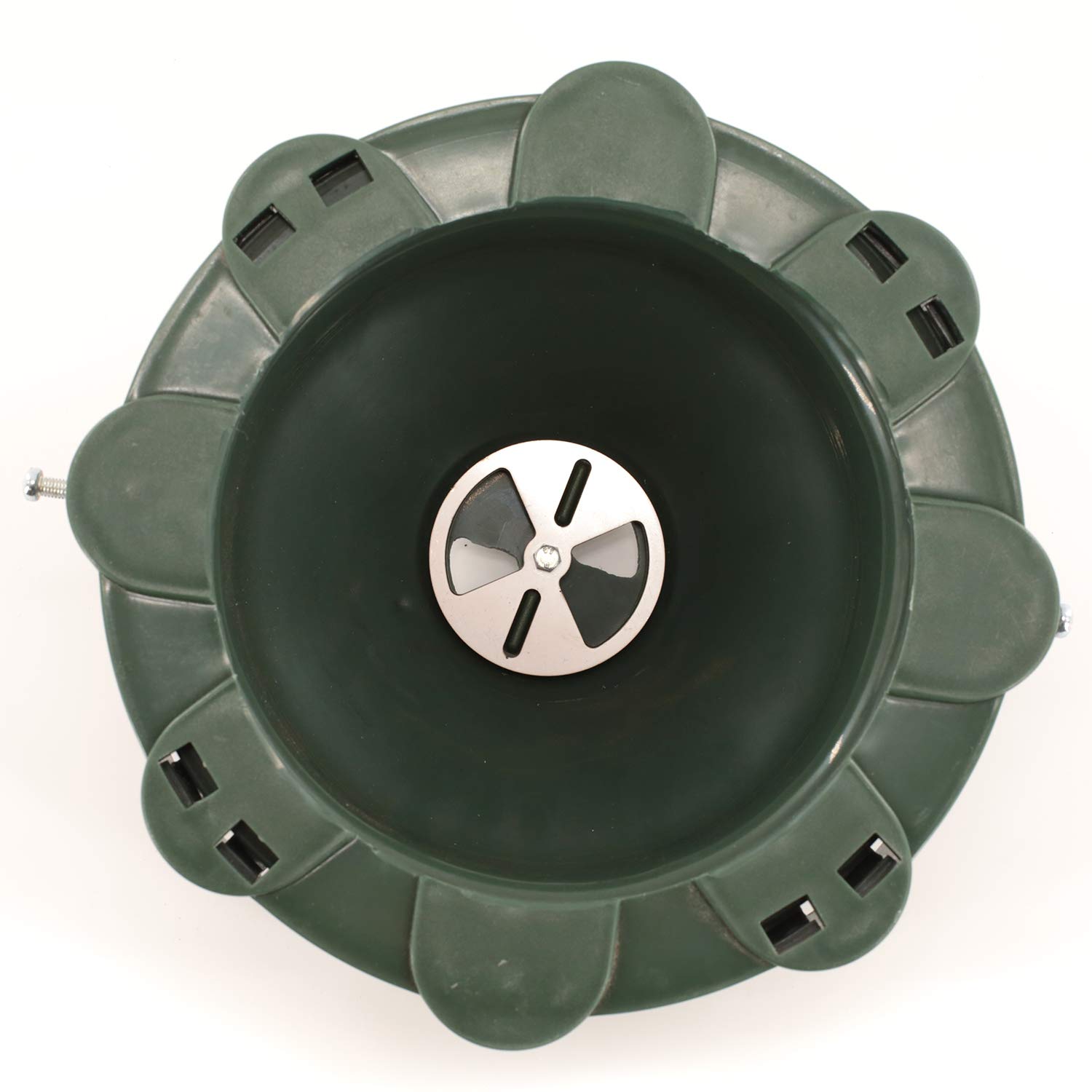 Martenbrown® Futtertrommel I Kirrtrommel I Sautrommel I Sauenkreisel für Schwarzwild I Kirrkegel I Saukegel I Kirrautomat I für Schwarzwildfütterung + Bodenanker