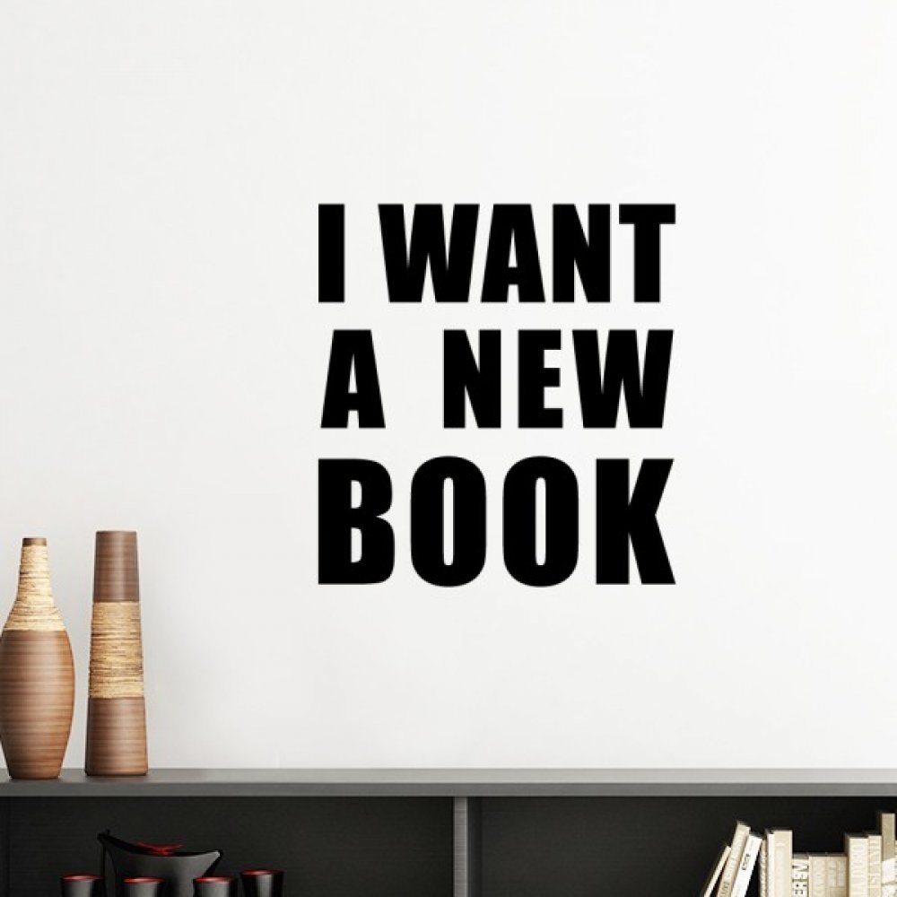 Sticker mural livre amovible DIYthinker jaune 50cm pour decoration chambre