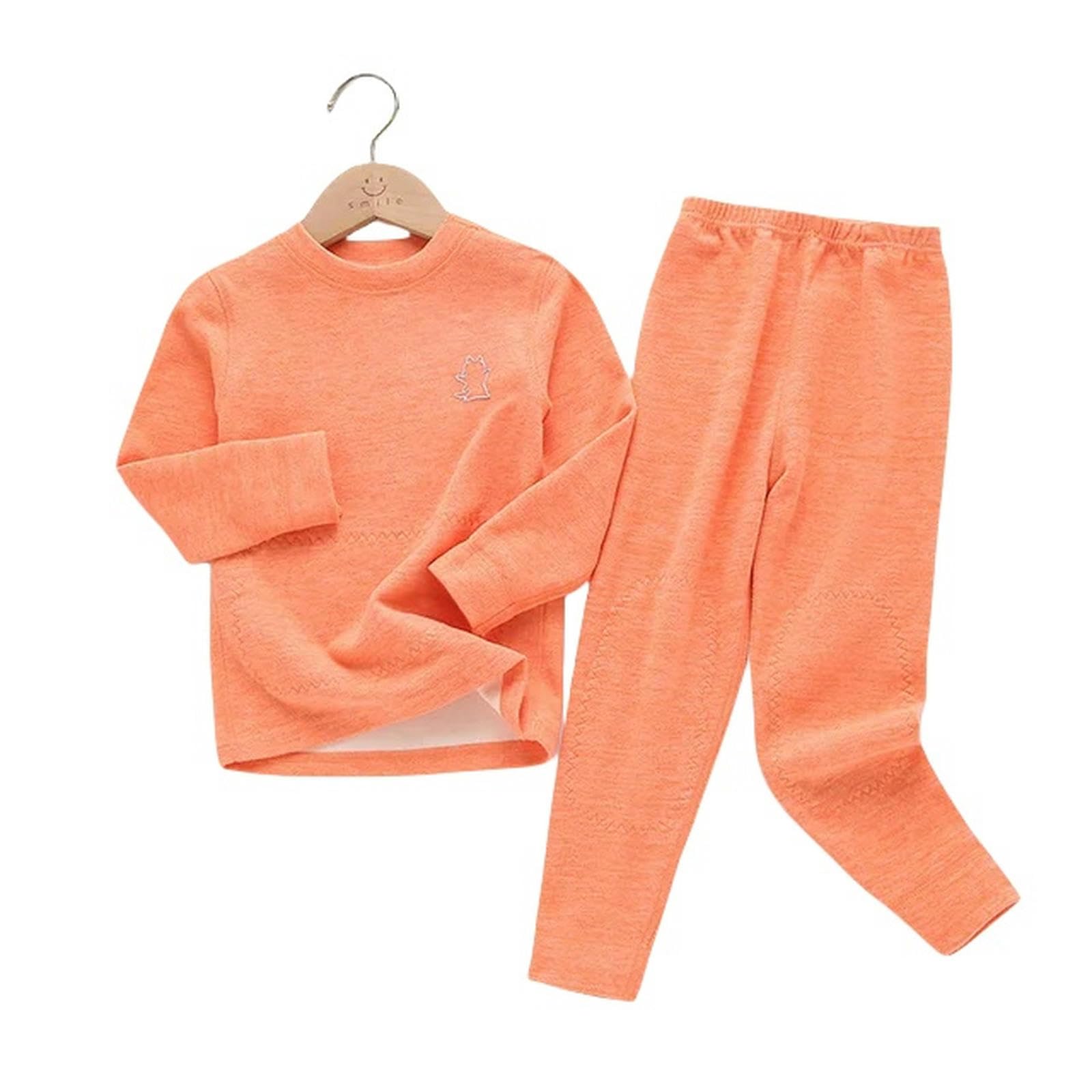 Zonto Winterunterwäsche für Kinder Frühling Und Herbst Kinderanzug Modische Jungen Und Mädchen Thermische Unterwäsche Set Süßigkeiten Farbe Heimkleidung 2-Teiliges Set-Blau-15-16T (Größe180)