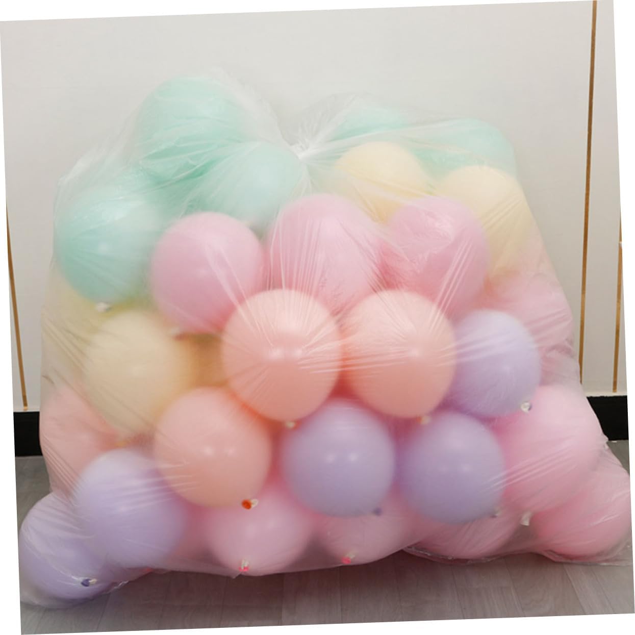 10pcs Plastic Balloon Storage Bags for Party Decorations Easy Access Bedding Pouch