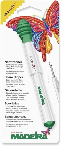 Madeira SeamFix Seam Ripper with Clip on Lid