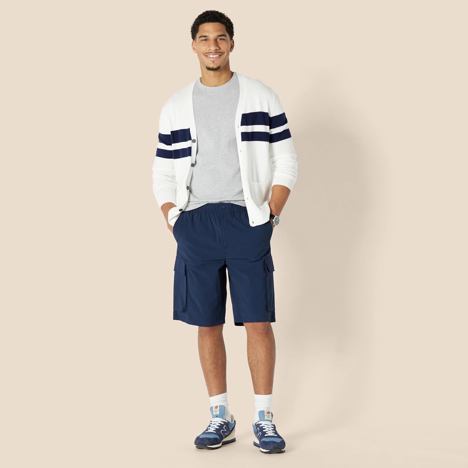 Amazon Essentials Men's Loose-Fit 11" Long Cargo Shorts - Image 3