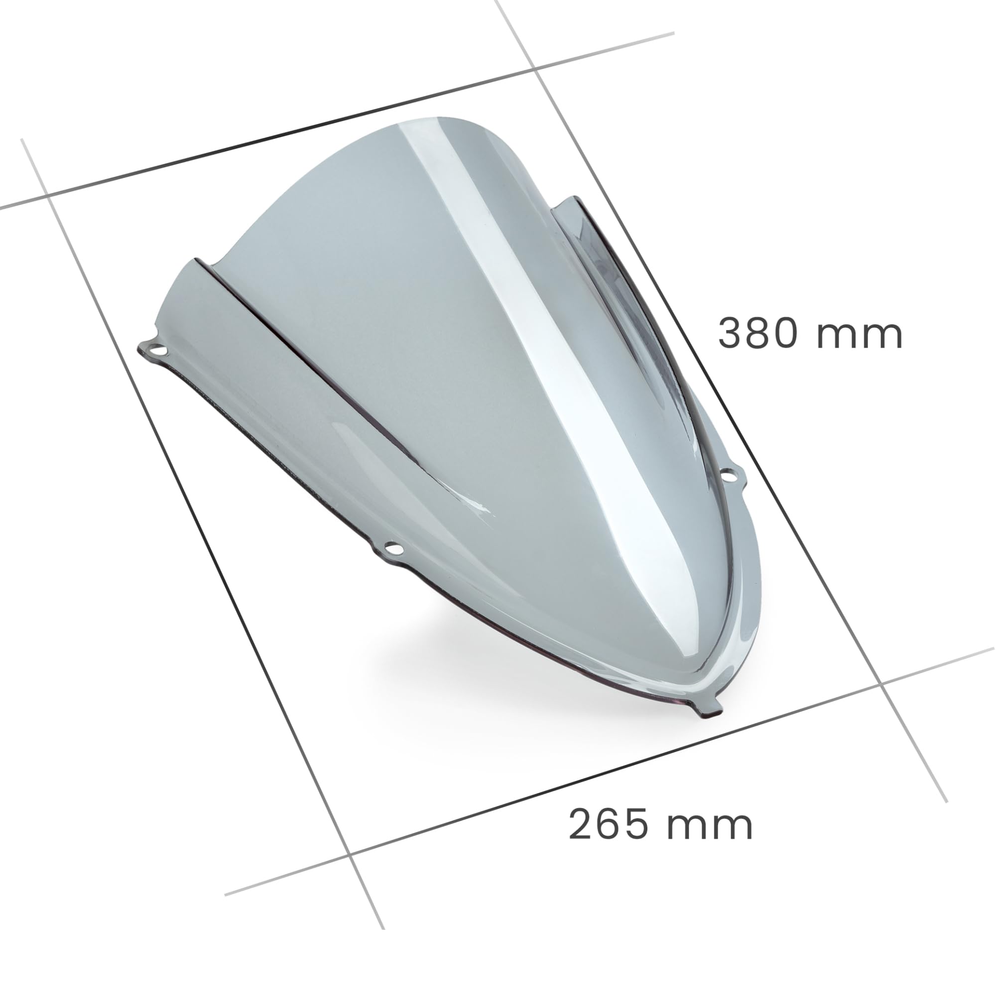 Cupolino Parabrezza Plexiglass JD9 Trasparente Compatibile con APRILIA RS 457 2024-2026