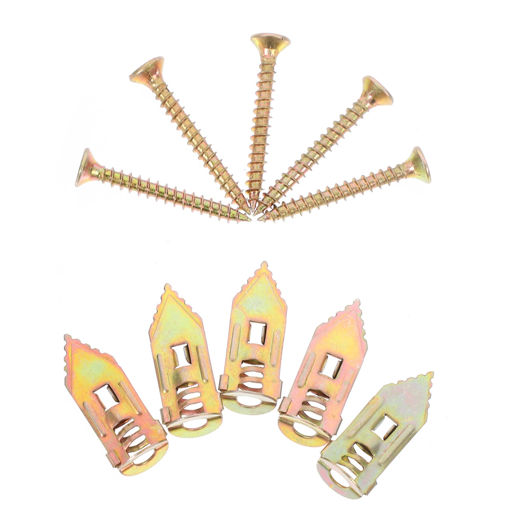 CIYODO Dry Wall Anchor Kit 50pcs Steel Self-Drilling Anchors Efficient Drywall Screws