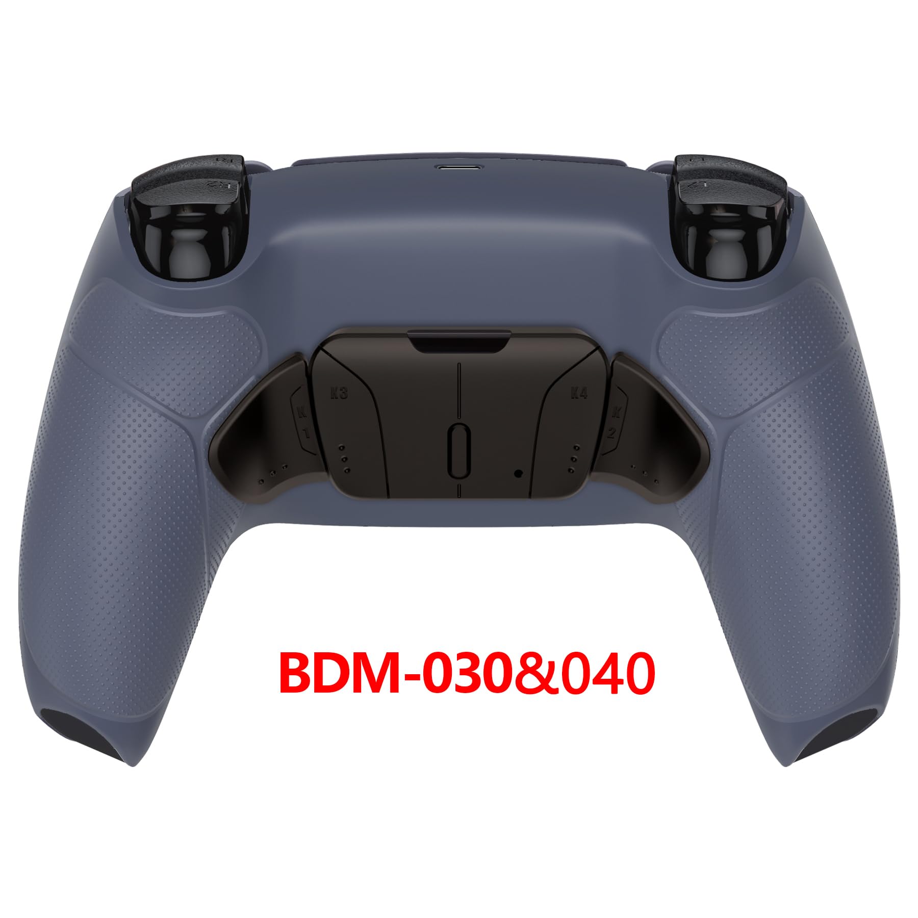 eXtremeRate RISE4 Remap Kit pour ps5 Manette BDM-030/040/050 | Coque Arrière Redessinée avec 4 Palette Métal pour ps5 Manette, Palette Métallique (RMB) Version