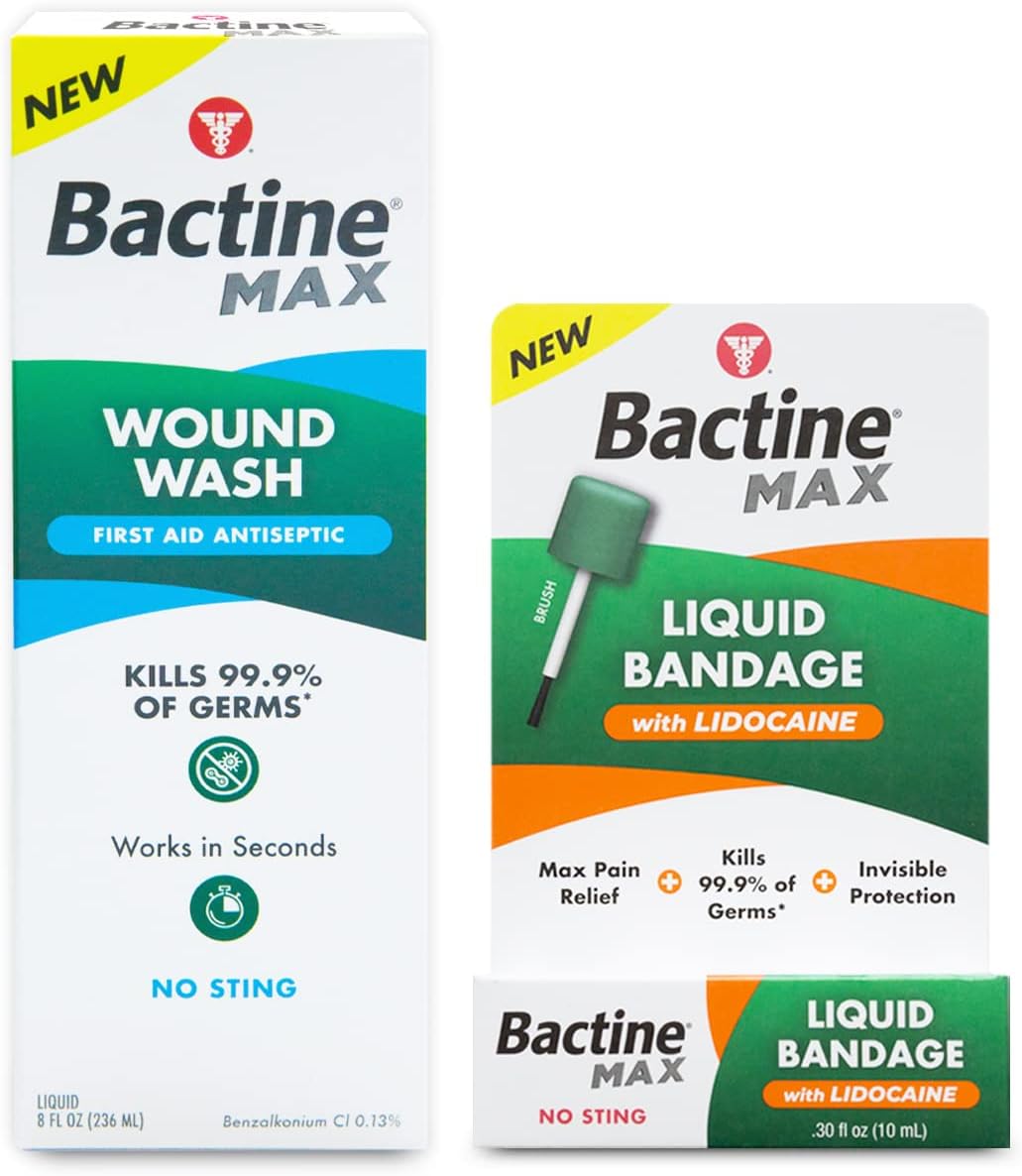Buy Bactine Max First Aid Wound Care Kit, with Bactine Max First Aid Antiseptic Wound Wash 8 fl