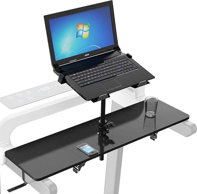 Adjustable Laptop Treadmill Desk Attachment, Height