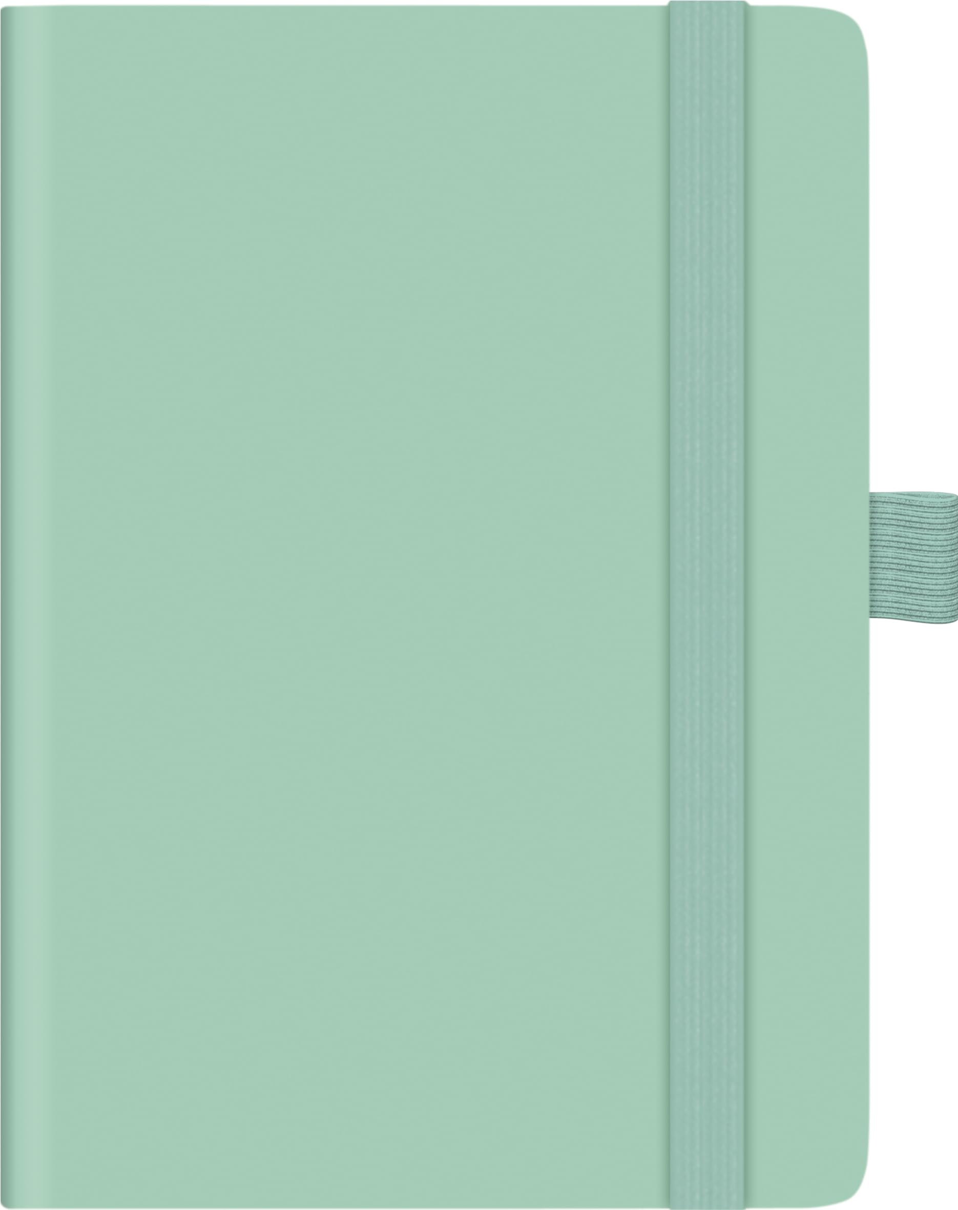BRUNNEN Kompagnon Pocket Diary Model 732 66 (2025), 2 Pages = 1 Week, A6, 192 Pages, PU Cover, Flexible, Light Green