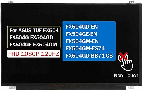 Miniatura 1 de BTSELSS Reemplazo de pantalla de 15.6 pulgadas N156HHE-GA1 para ASUS TUF FX504 FX504G FX504GD FX504GE FX504GM FX504GD-BB71-CB FX504GD-EN FX504GE-EN