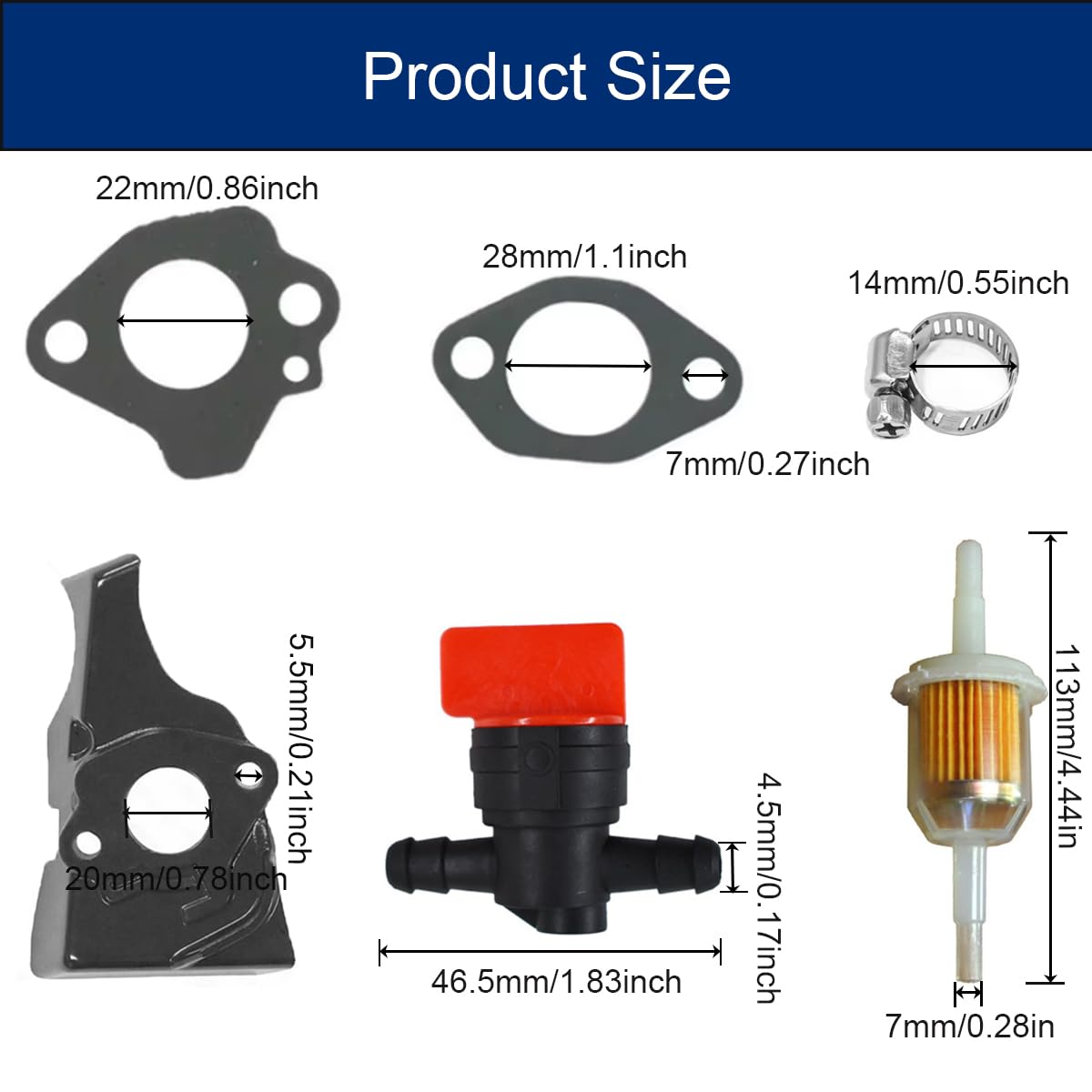 ZAMDOE Carburateur de Remplacement pour Subaru Robin EX13 EX17 EX17D SP17 SP170 EX170D EX130 EP17 6HP pour 277-62301-30 277-62302-50 277-62301-60 20A-62361-00 277-62302-30 EX170D50320 EX170D50321