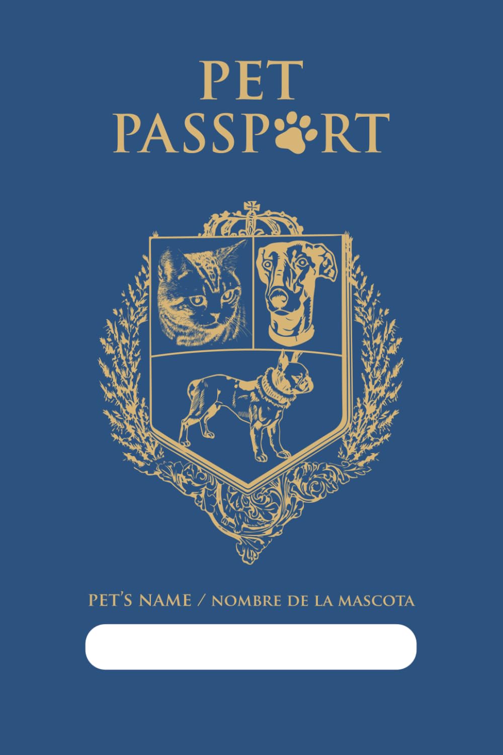 Pet Passport & Medical Record, for Pet Health and Travel, Bilingual English Spanish 4x6: Animal Health & Vaccine Record Book