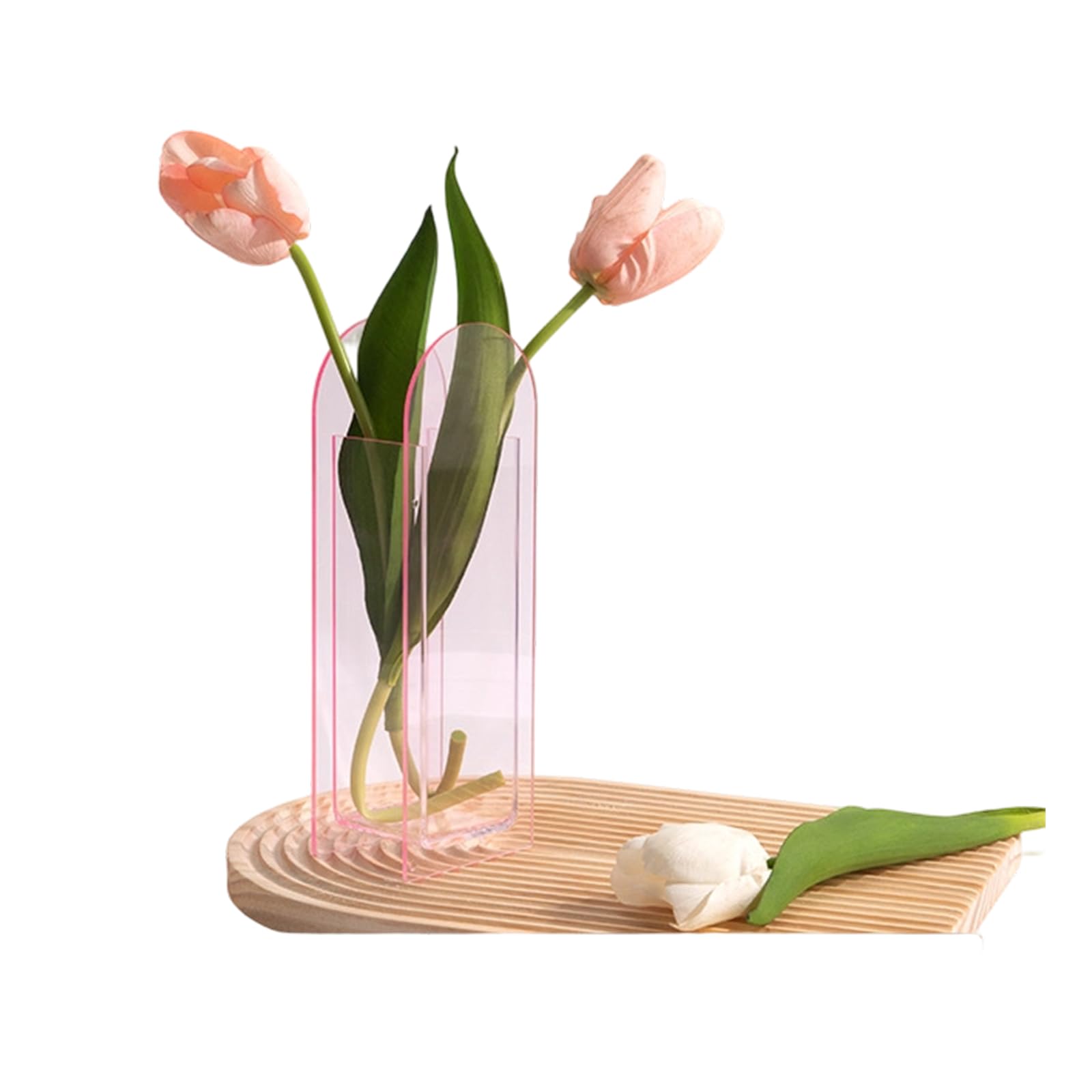 Vase Flower Container Decorative Hydroponic Plant Holder for Home Offices Desktop Floral Arrangement Offices Desk Vase