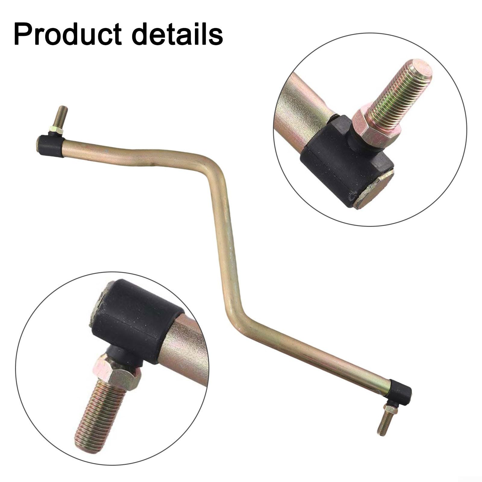 Barre de direction de rechange avec écrous de verrouillage pour tondeuses, assemblage de draglink en métal compatible avec les modèles 175121 532175121, barre de commande d'essieu avant pour