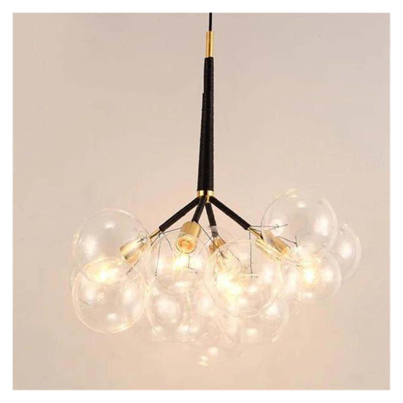 FZQSXAZU Chandelier, Nordic Bubbleball Led Chandelier Children's Room Warm Creative Pendant Lamp Living Restaurant Bedroom Glass ht Fixtures