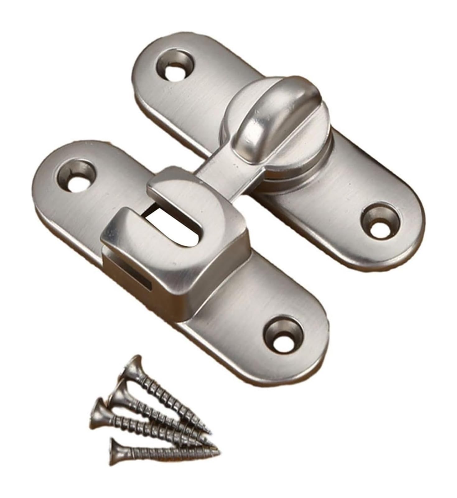 Door Lock Bolt, Barn Door Slide Gate Latch Zinc Alloy Hasp Pin Multicolor(Silver)