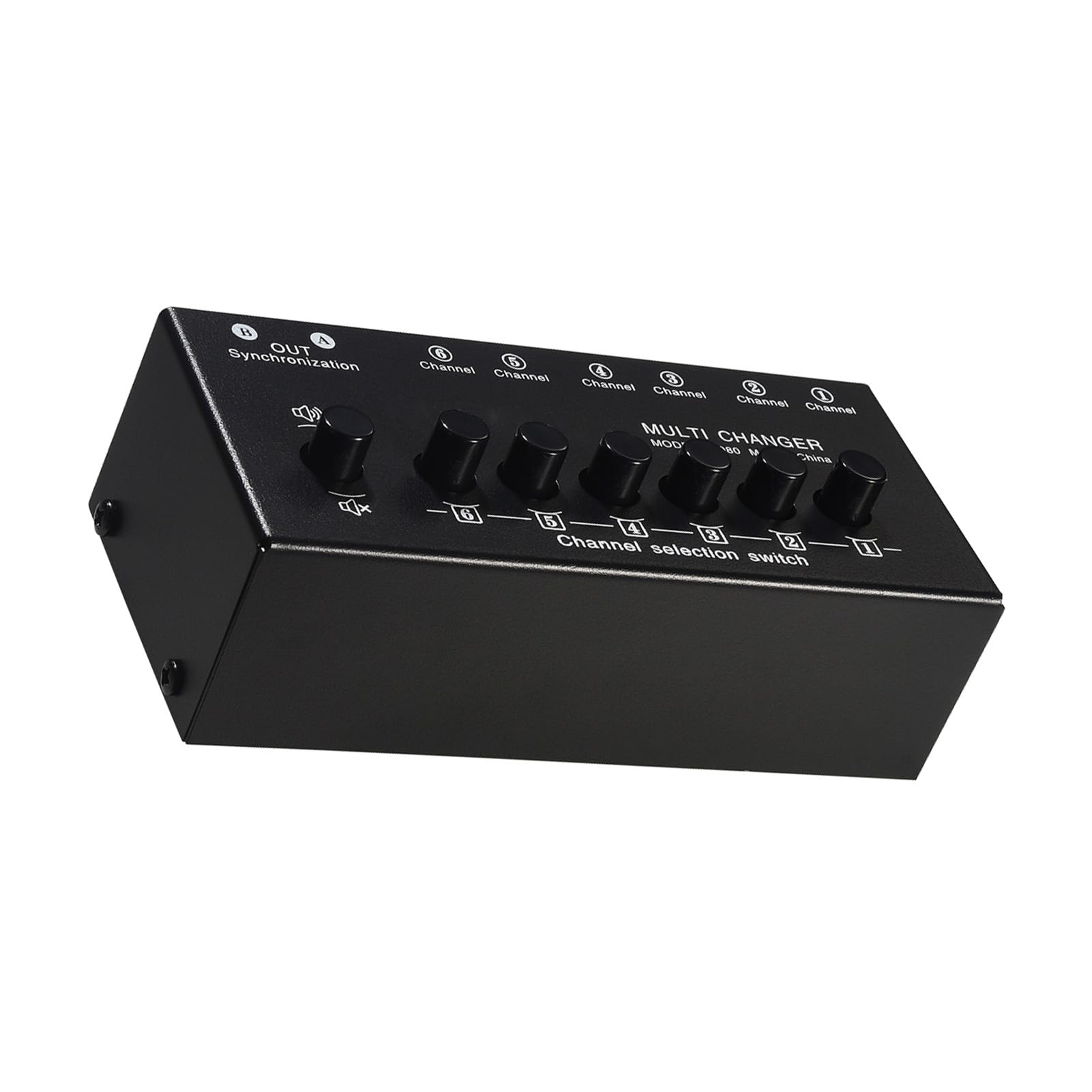 RiToEasysports Przełącznik Audio 6 wejść i 2 Wyjścia Stereofoniczny Przełącznik Audio, Metalowy Typu „plug and play” do Komputera do Gier Kina Domowego, Dwukanałowe Jednoczesne Wyjście do