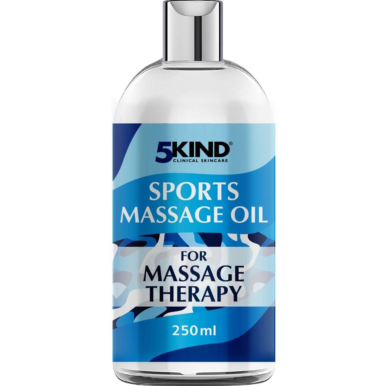 5Kind Sports Massage Oil for Muscle Pain Relief 250ml - Lavender Body Massage Oils for Massage Therapy - Body Massage Oil for Improved Recovery and Deep Tissue Massage