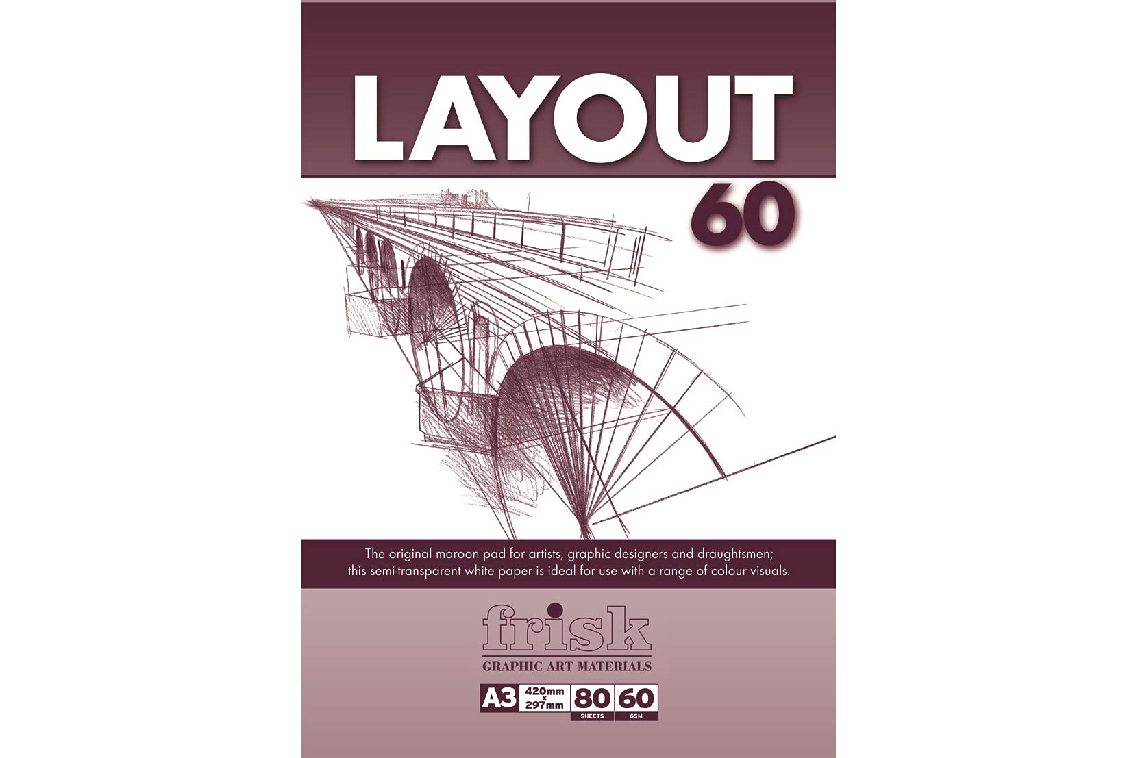 Frisk White Layout Paper Pad A3 60Gsm, 23116213