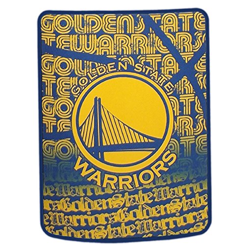 Northwest NBA Golden State Warriors Unisex-Adult Micro Raschel Throw Blanket, 46