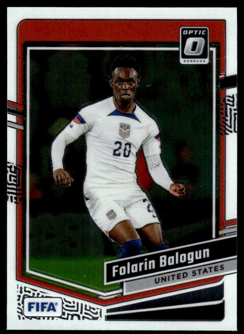 2023-24 DONRUSS OPTIC #63 FOLARIN BALOGUN UNITED STATES SOCCER OFFICIAL TRADING CARD OF SOCCER