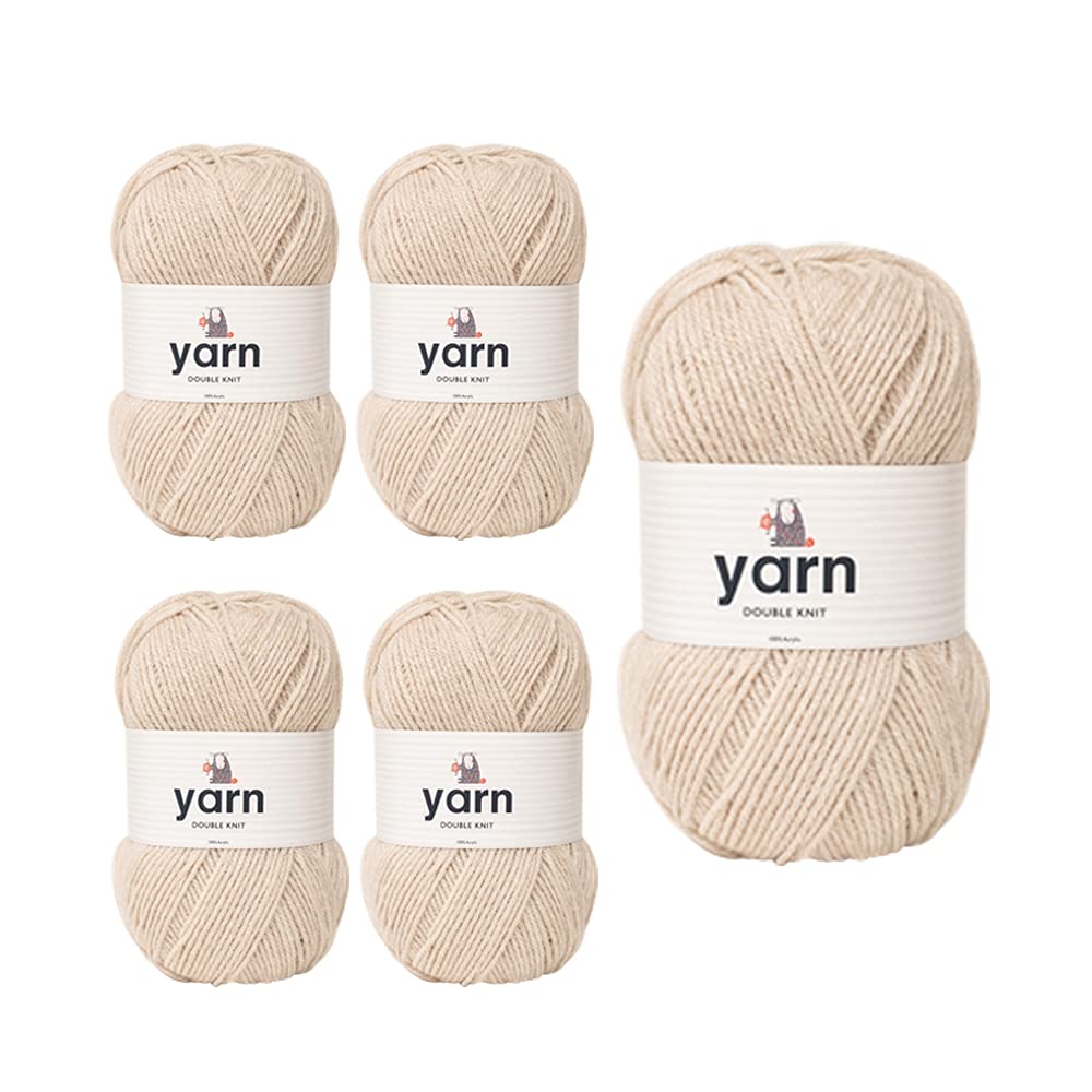 KORBOND DK Black Yarn - 100g Acrylic Wool - Lightweight, Hypoallergenic & Durable Double Knit Crochet Yarn Knitting Wool (290m Total) — view 57
