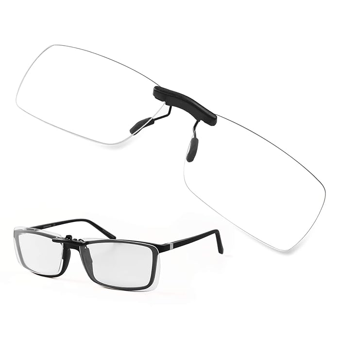 Buy Clip on Blue Light Blocking Glasses Womens Mens Over Prescription