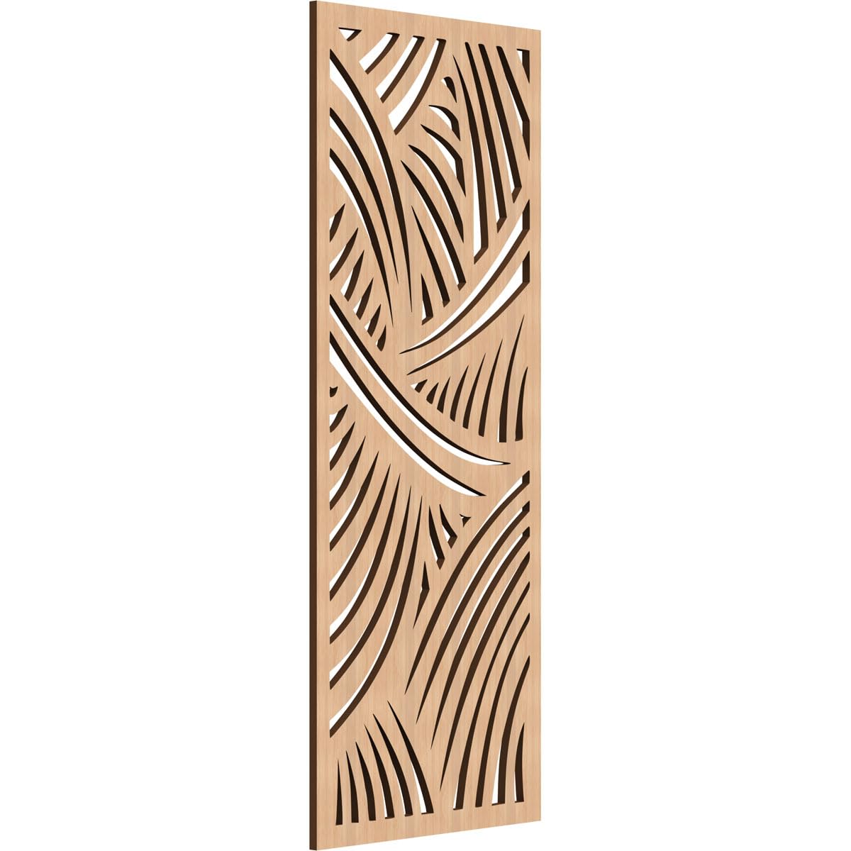 15 3/8"W x 39 3/8"H x 3/8"T Chester Decorative Fretwork Wood Wall Panels, Hickory