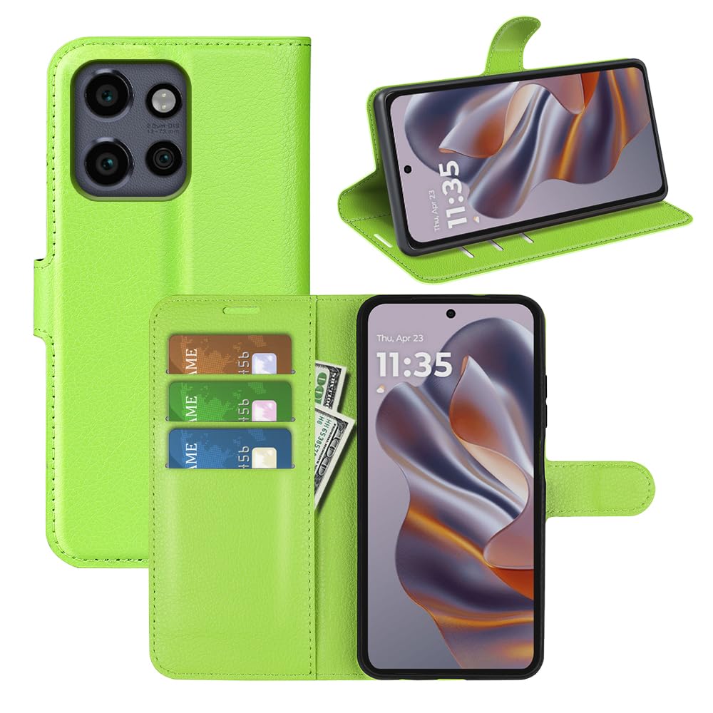 Rilievo Cover Motorola Edge 40 Neo – Custodia Libro Pelle Portafoglio Rossa