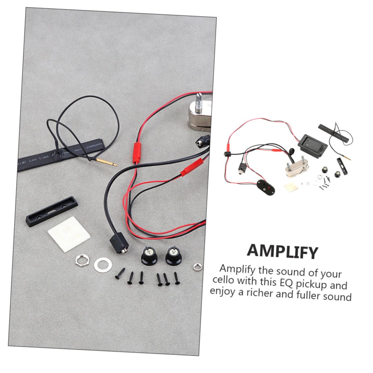 Abaodam 1set Pickup Acustico Con Preamp e Controllo Eq Amplifica Suono Del Tuo Strumento Musicale Per Performance Live e Registrazioni
