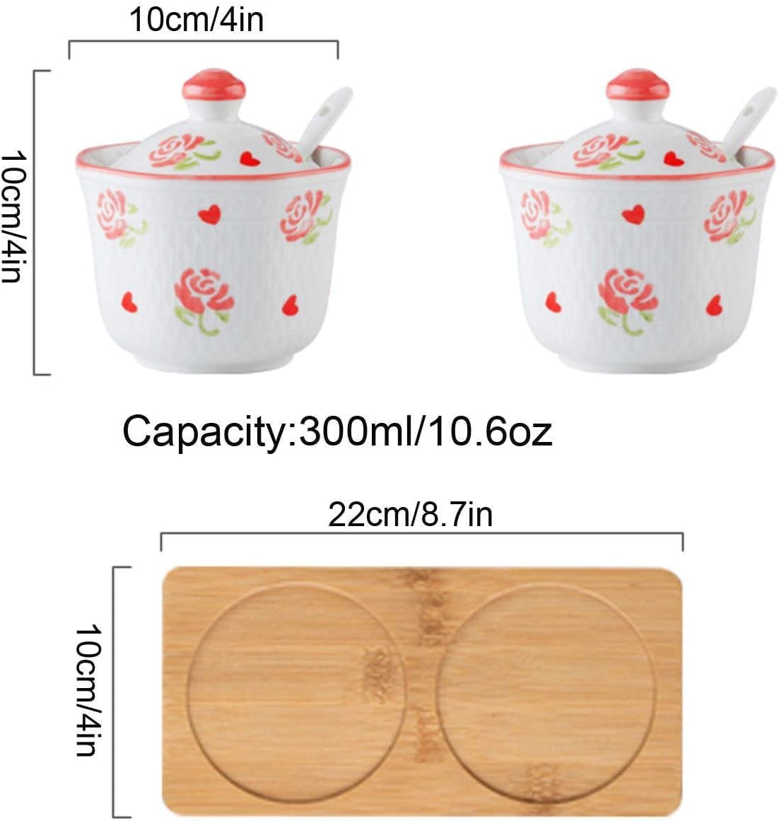 filiżanka do kawy, cukierniczka, cukierniczka z ręcznie rysowanym wzorem z pokrywką, ceramiczny dzbanek do cukru w kształcie filiżanki do herbaty