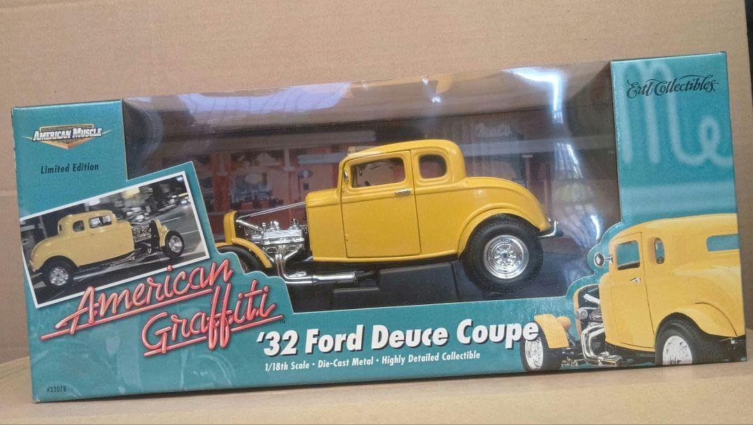 【絶版 限定】 Ertl '32 Ford Deuce Coupe 1/18 ERTL 1932 Ford Deuce Coupe American Graffiti Movie 1:18 Scale