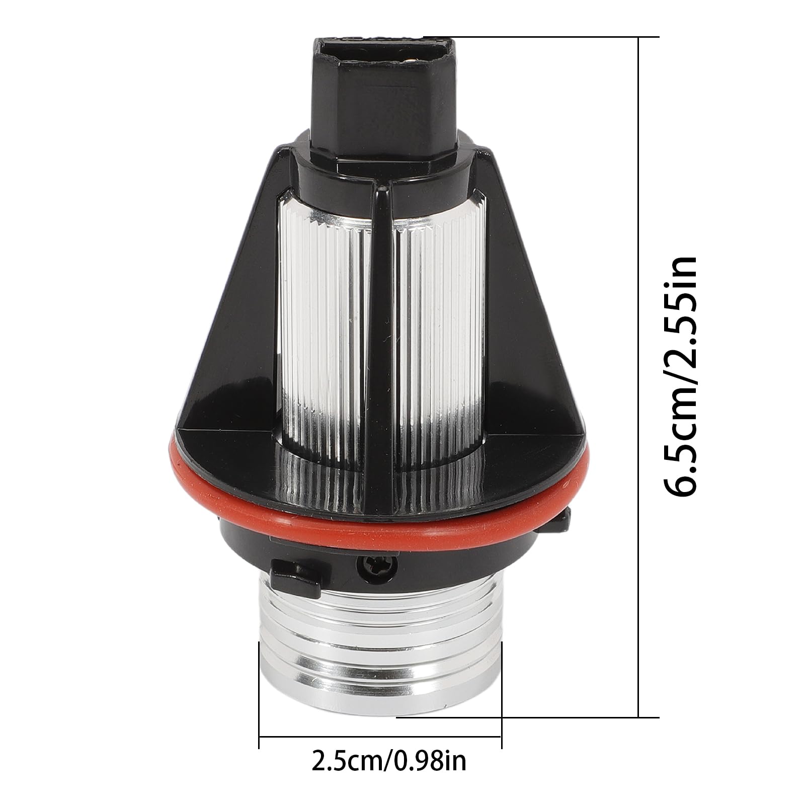 2x Angel eyes para E39 E53 E60 E61 E63 E64 E65 E66 E87 Halo Marker Ring 6000k 10W componentes decorativos de iluminación para faros de coche Marker Ring (Blanco)