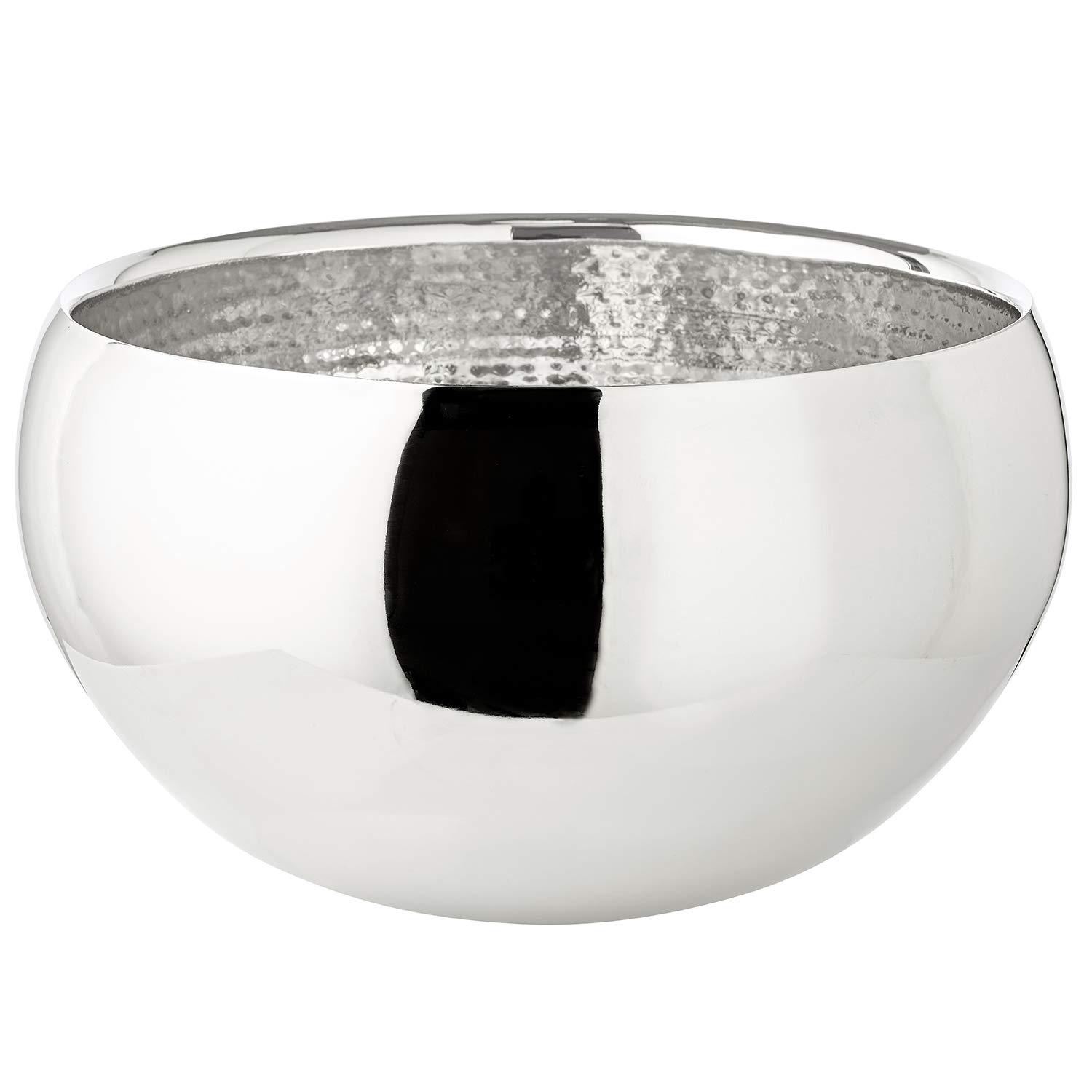 EDZARD Champanera Enea (Ø 35 cm, M) de acero inoxidable - enfriador de champán y cava de doble pared - enfriador de bebidas para 3 botellas - cubeta para vino, cava y hielo - enfriador de vino