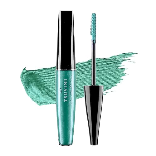 TSUVIMI Ever Long Mascara, máscara de color, máscara de larga duración (manzana verde)