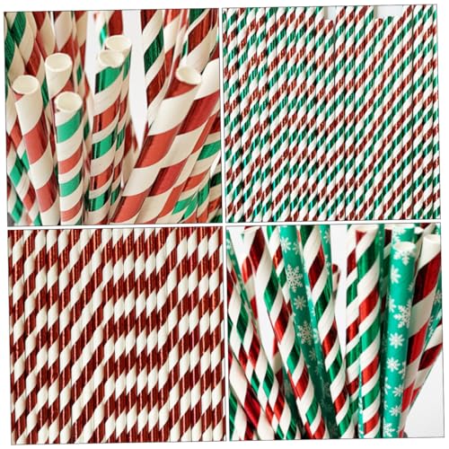 150 pitillos desechables para fiestas navideñas miniatura 7