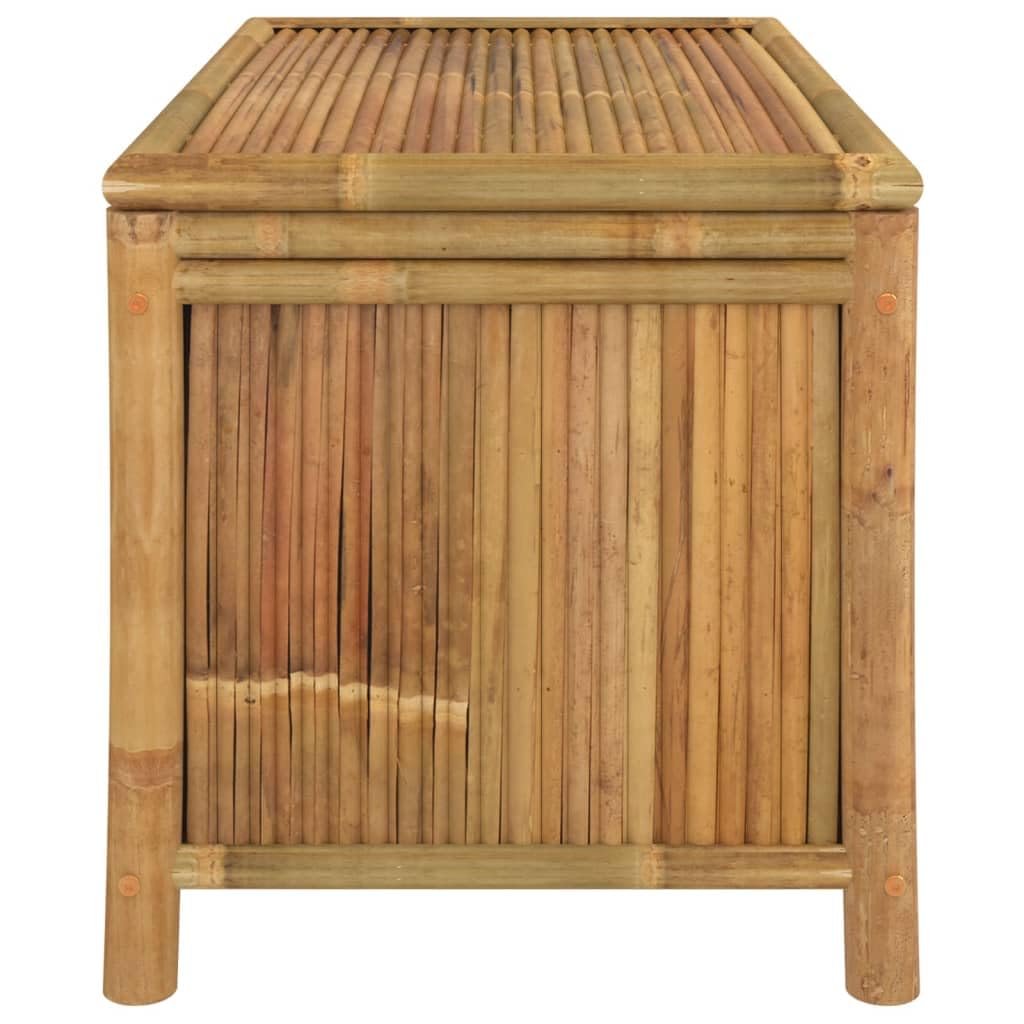 vidaXL Caja de Almacenaje de Jardín Organizador de Herramientas para Patio Piscina Arcón de Ordenación Mueble Exterior Bambú 90x52x55 cm