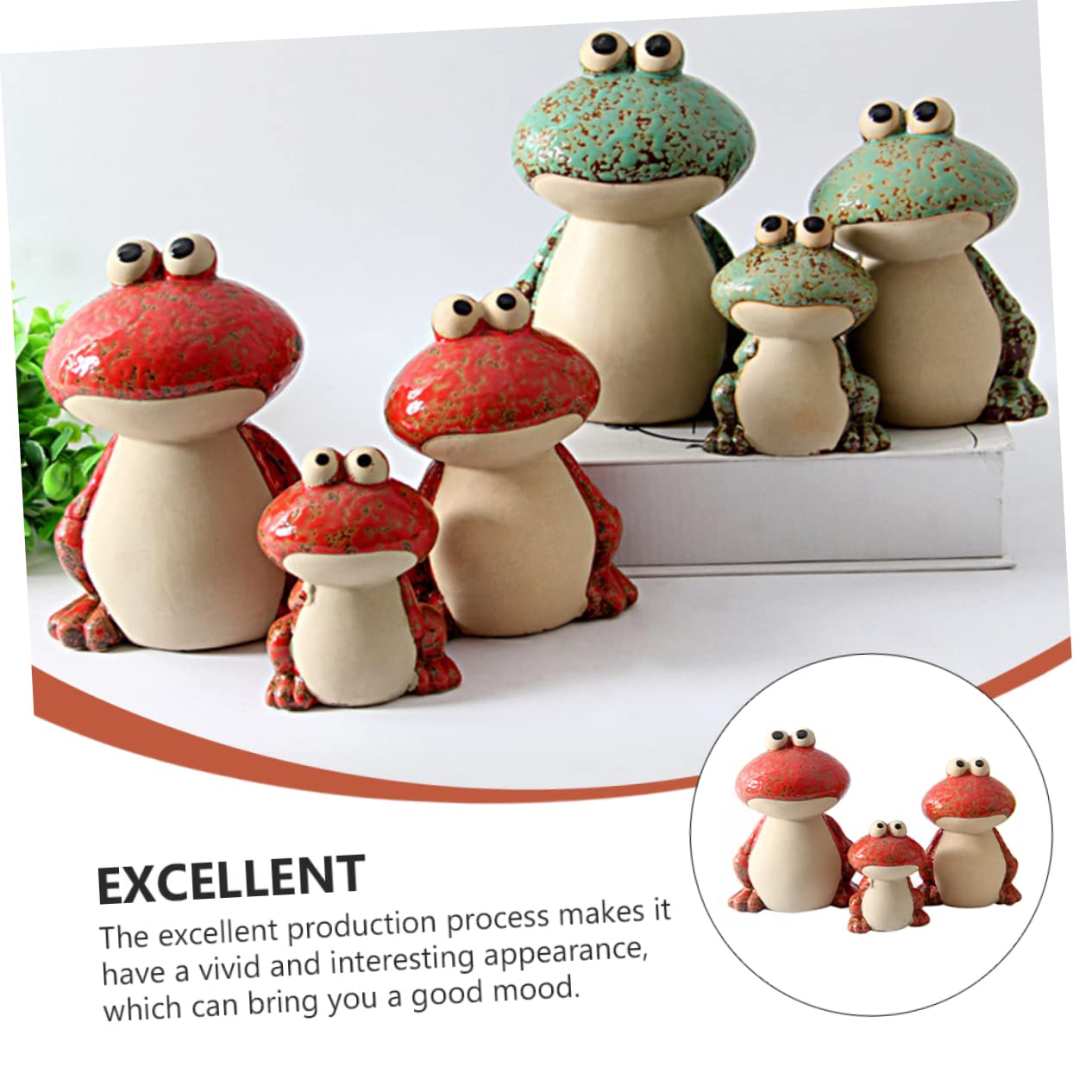 1satz Miniatur Frosch Figuren Teiliges Und Wohnaccessoires Lustige Familie Von Fröschen Für Geburtstage Und Frühlingsdeko