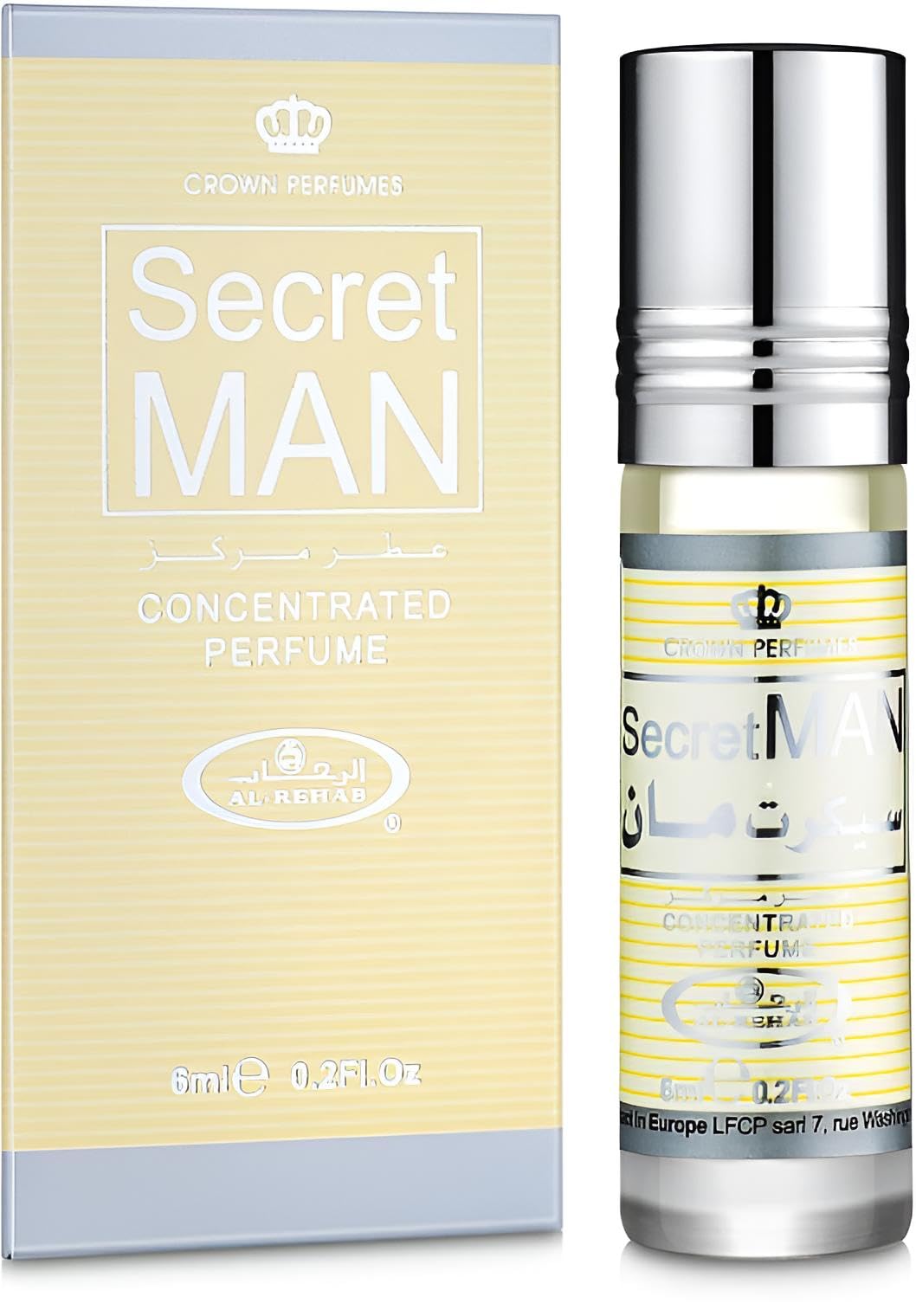 Secret Man Perfume Oil - 6ml by Al Rehab