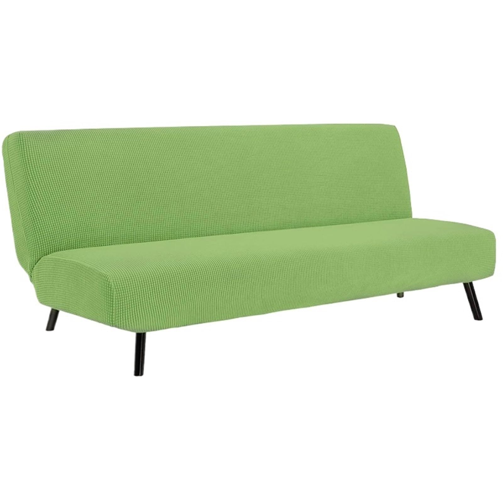 GCYEIDMA Armless Sofa Slipcover Armless Sofa Bed Slipcover Couch Cover Without Armrests Stretch Folding Futon Elastic Removable(Color 4,M 160-190cm)