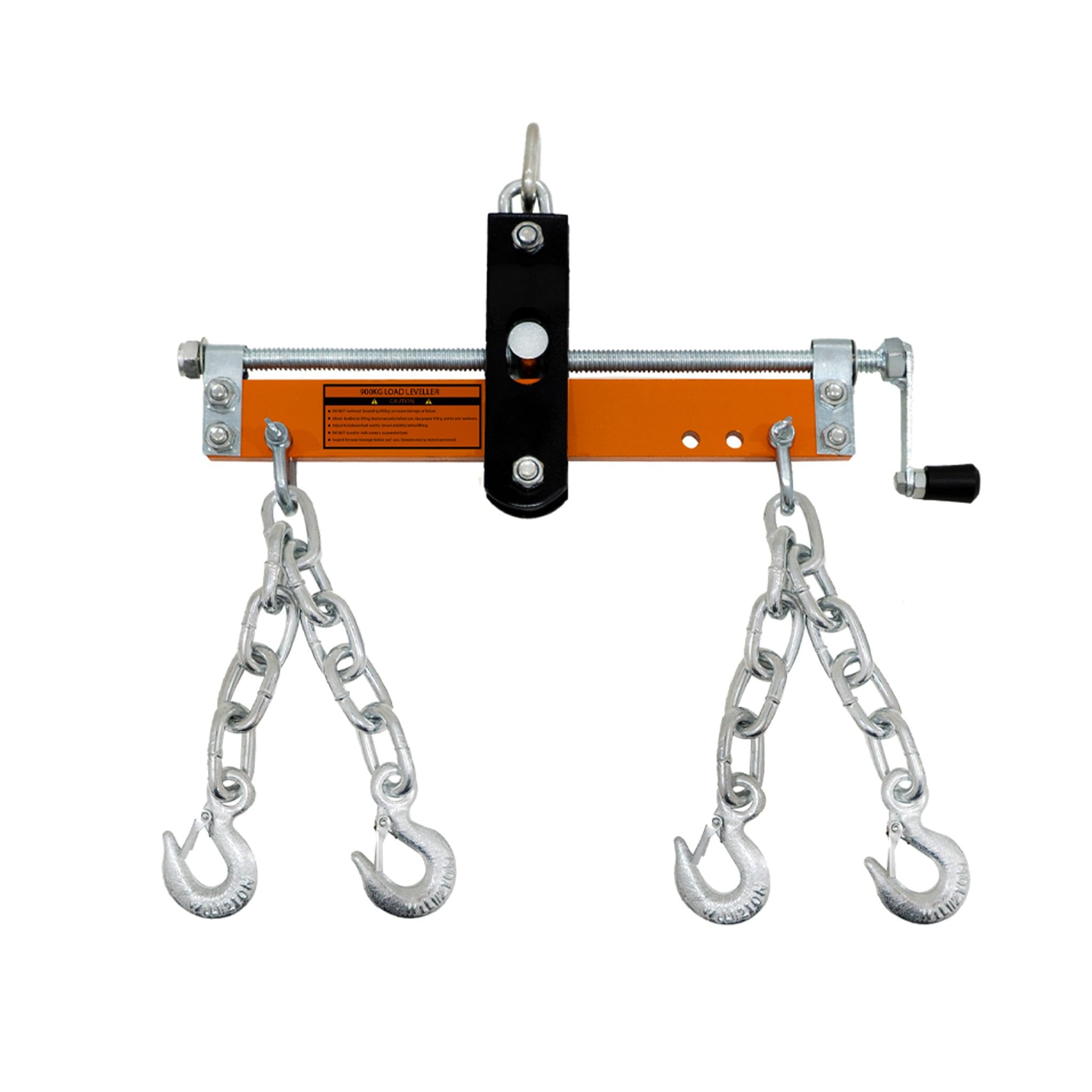 Set Grúa de Motor Capacidad 2 Toneladas + Equilibrador de Carga 900kg | Manilla de Bomba Hidráulica | 4 Posiciones de Brazo | Patas Plegables | Ruedas | Mango Ajustable p/afinar Centro de Gravedad