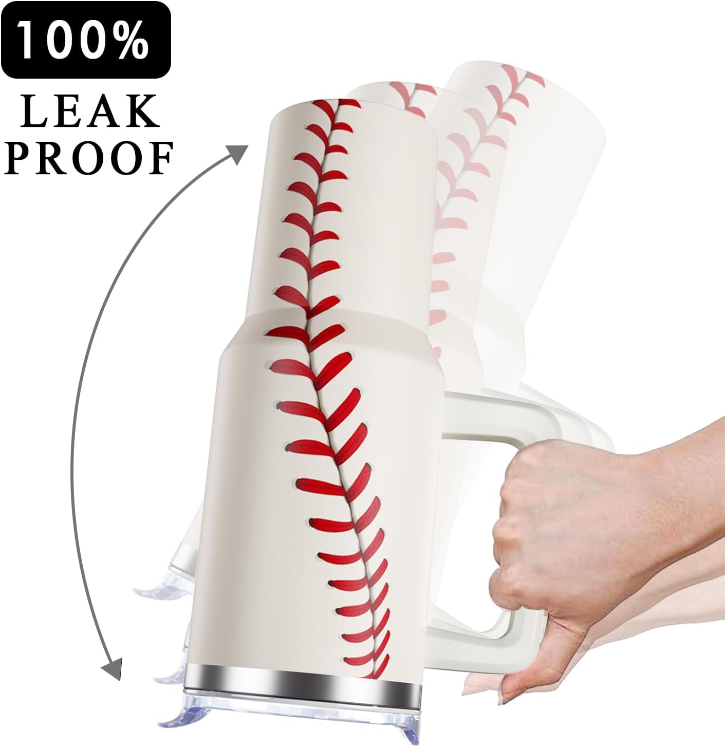 40oz Baseball Tumbler Baseball Gifts Stuff for Men Women Gift for Coach Lovers Fan Mom Stainless Steel Cup - Image 4