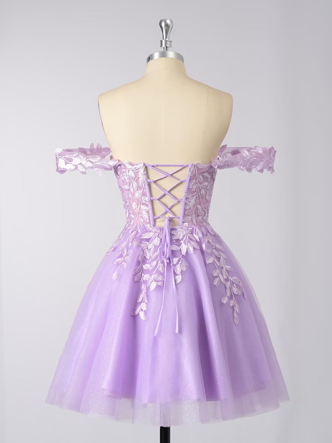 Sparkly Tulle Homecoming Dresses for Teens 2025 Short A-Line Lace HOCO Prom Party Corset Gown