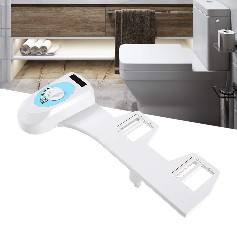 Cocoarm WC bidet nakładka do czyszczenia intymnego WC bidet, regulacja ciśnienia wody zimnej ze świeżą wodą i dyszą samooczyszczającą, nie elektryczna