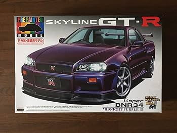 1/24 アオシマ NISSAN BNR34 スカイライン GT-R 完成品 Amazon | アオシマ 1/24 R34 SKYLINE GT-R NISMO Z-tune S